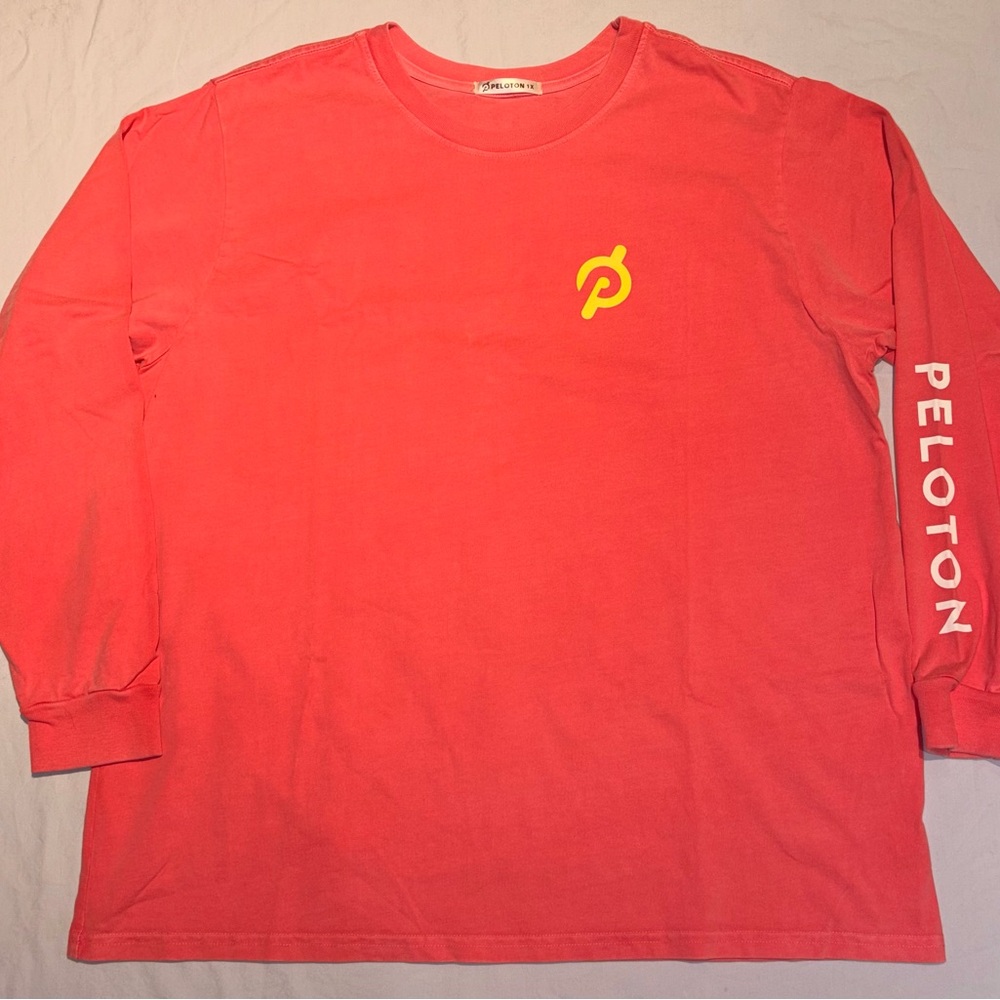 Peloton Coral Limitless Long Sleeve Graphic T-Shirt Plus Size 1X